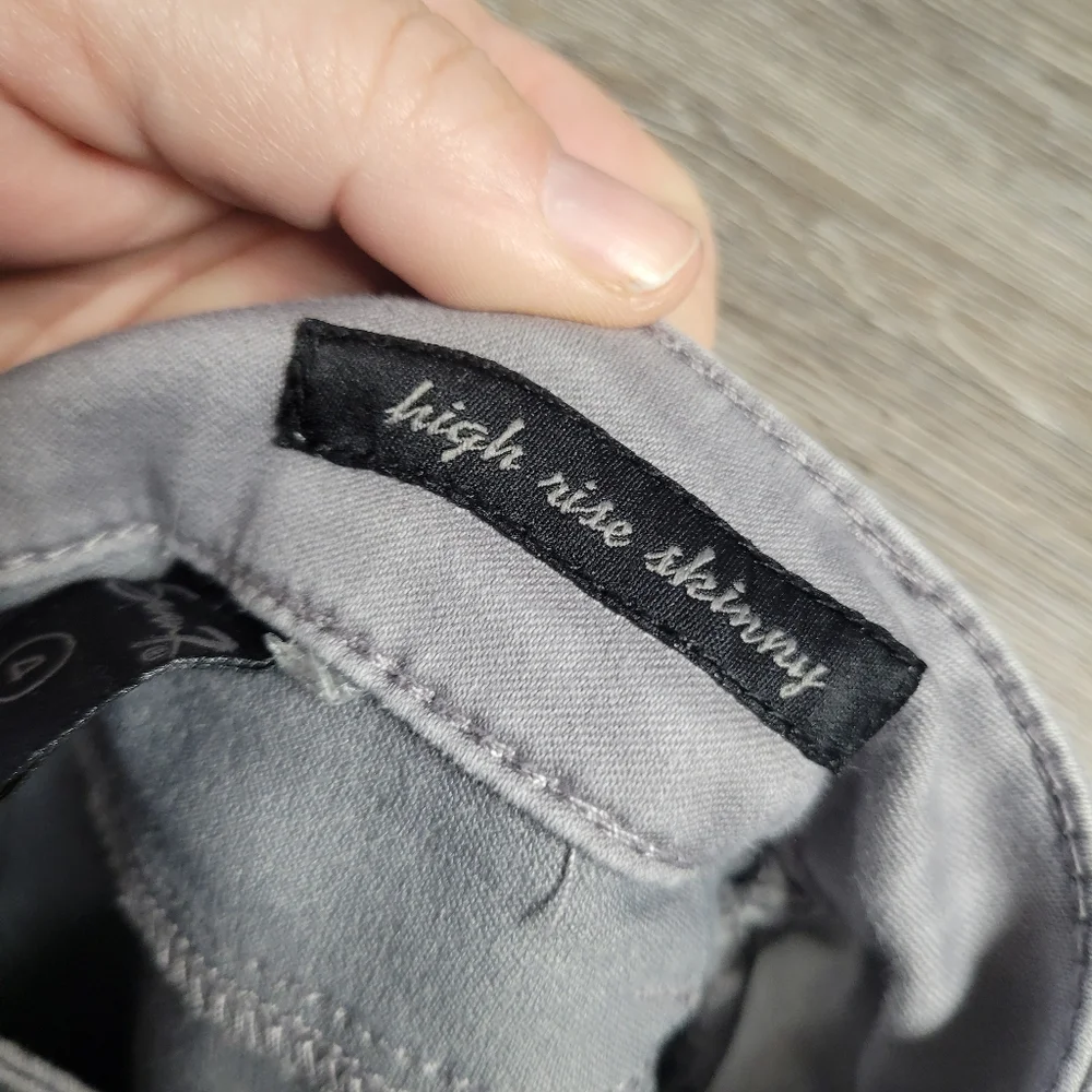 Seven7 Womens Gray Jeans‎ High Rise Skinny Size 4